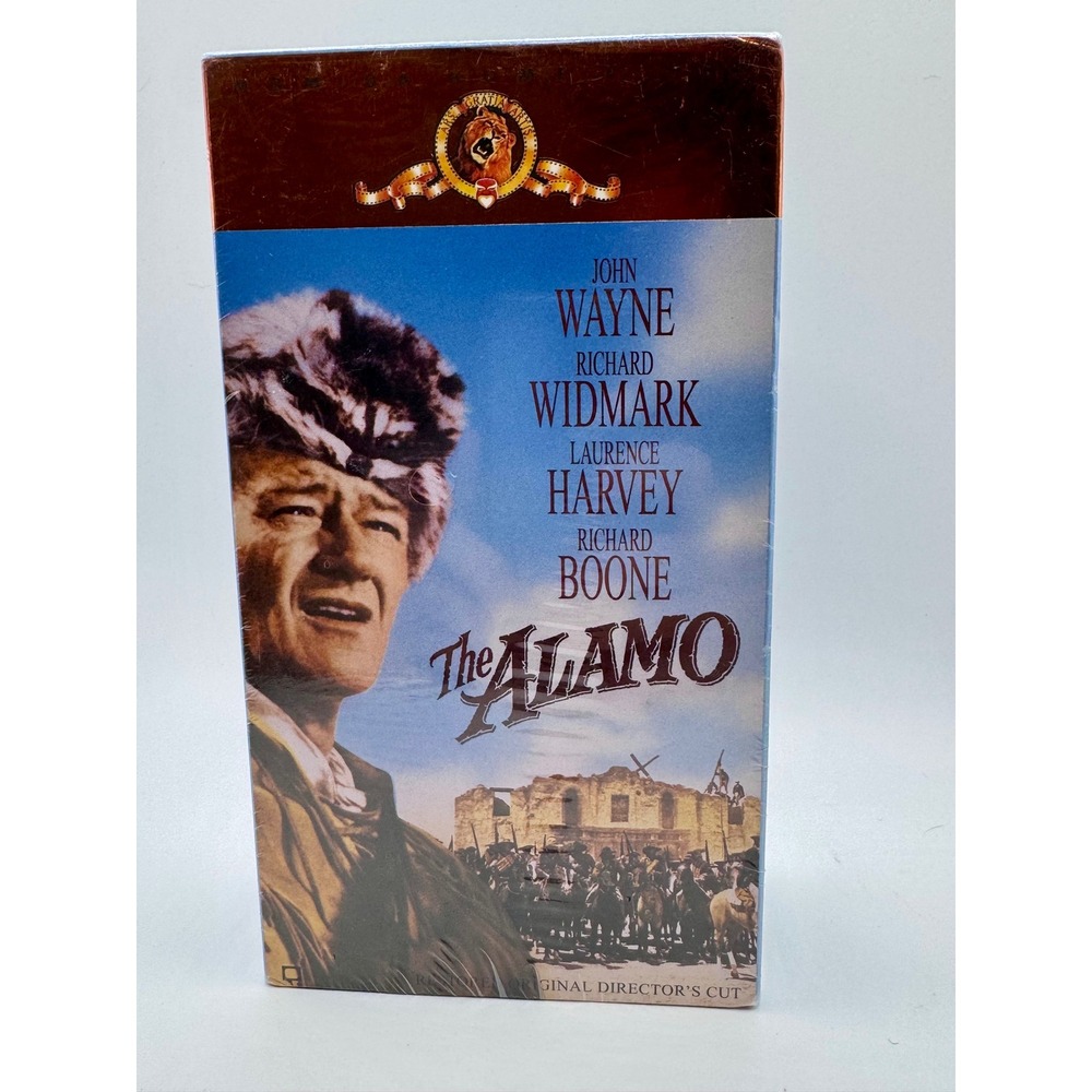 The Alamo VHS New Sealed Director's Cut John Wayne 1960 Western Movie MGM New